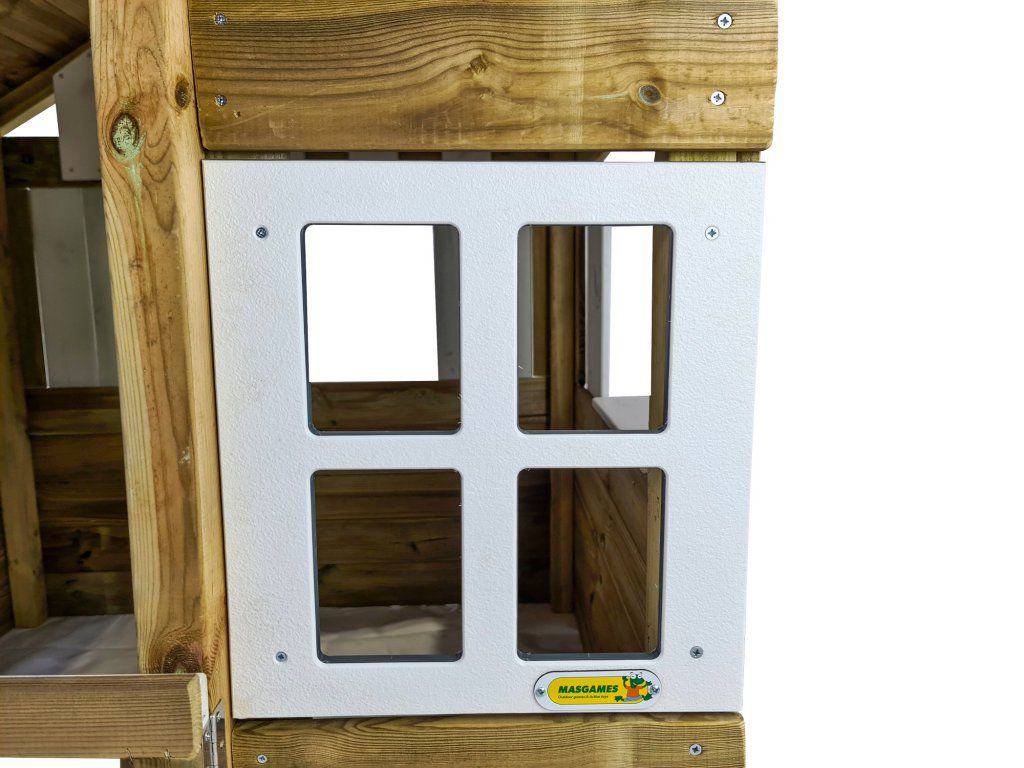 Casita de madera Masgames Lollipop Blanca - zoom ventana