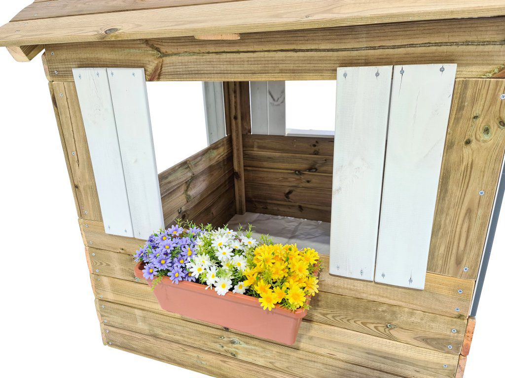 Casita de madera Masgames Lollipop Blanca - jardinera