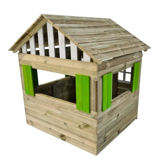 Casita de madera Masgames Lollipop Verde XL HORECA - trasera
