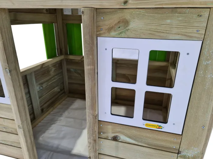Casita de madera Masgames Lollipop Verde XL HORECA - zoom ventana