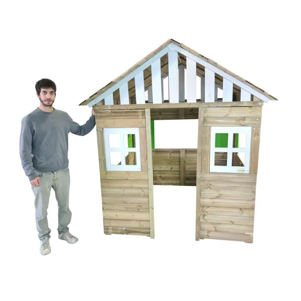 Casita de madera Masgames Lollipop Verde XXL Horeca - altura