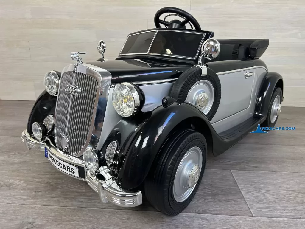 Coche electrico para niños audi Horch Retro vista frontal derecha