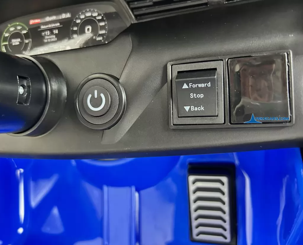 Audi SQ8 azul coche infantil electrico para niños selector de velocidades