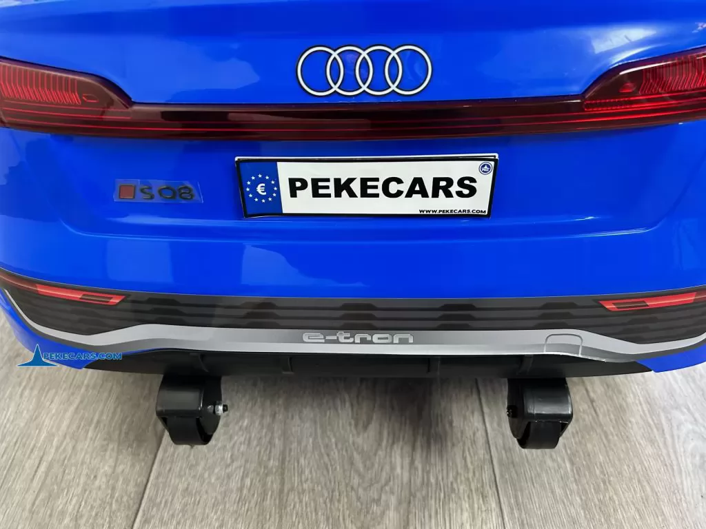 Audi SQ8 azul coche infantil electrico para niños ruedas de transporte