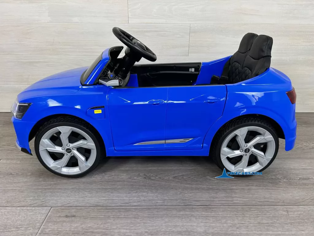 Audi SQ8 azul coche infantil electrico para niños vista lado derecho