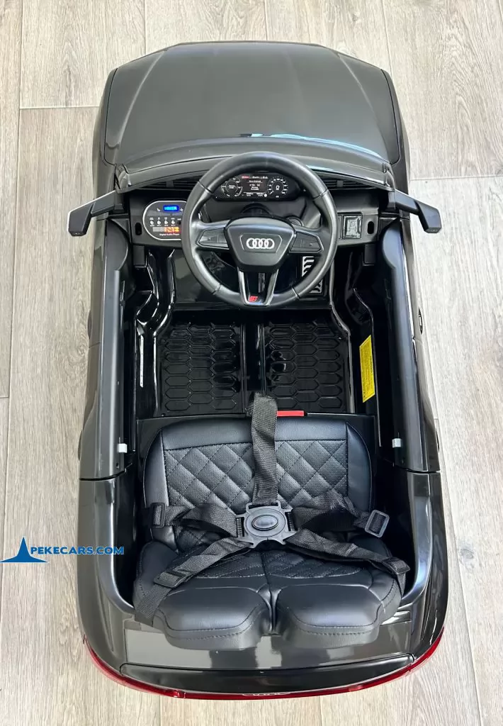 Audi SQ8 negro coche para niños electrico vista arriba