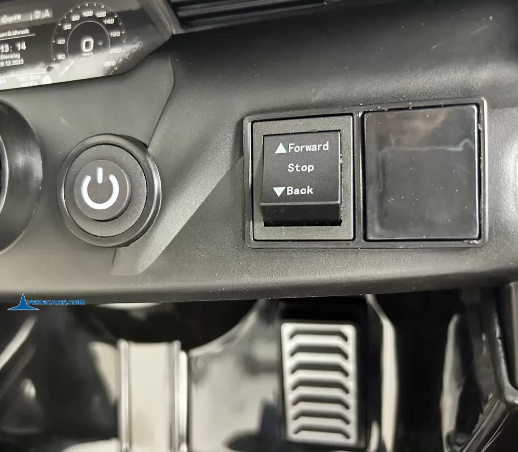 Audi SQ8 negro coche para niños electrico selector de marcha y velocidad