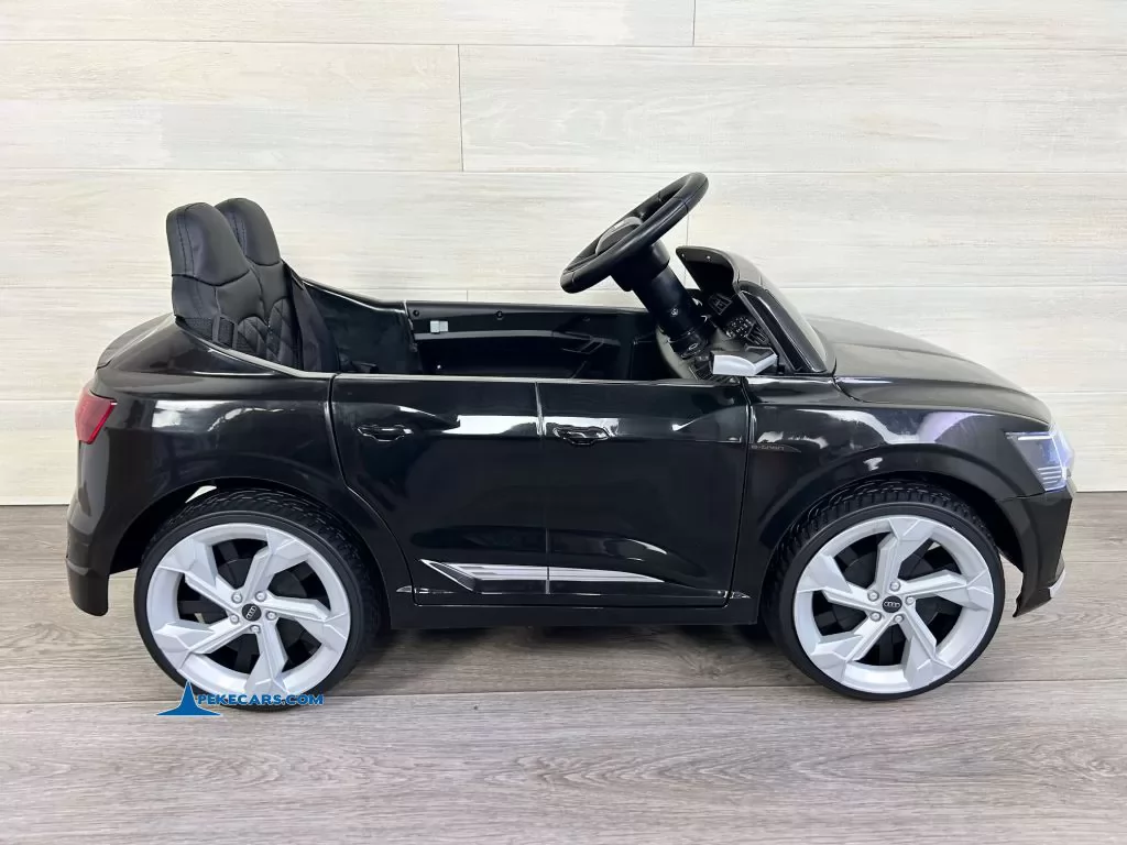 Audi SQ8 negro coche para niños electrico lado izquierdo