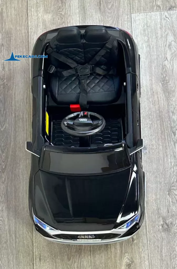 Audi SQ8 negro coche para niños electrico vista cenital