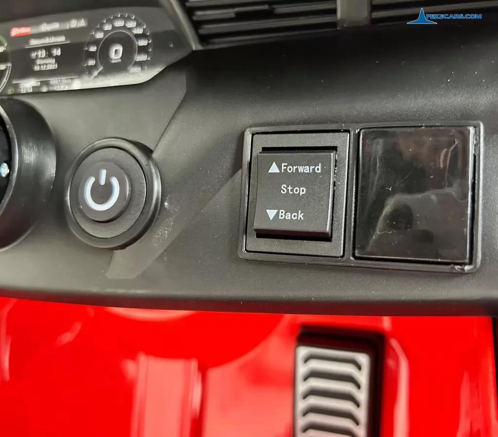 Audi SQ8 rojo coche electrico para niños selector de velocidad