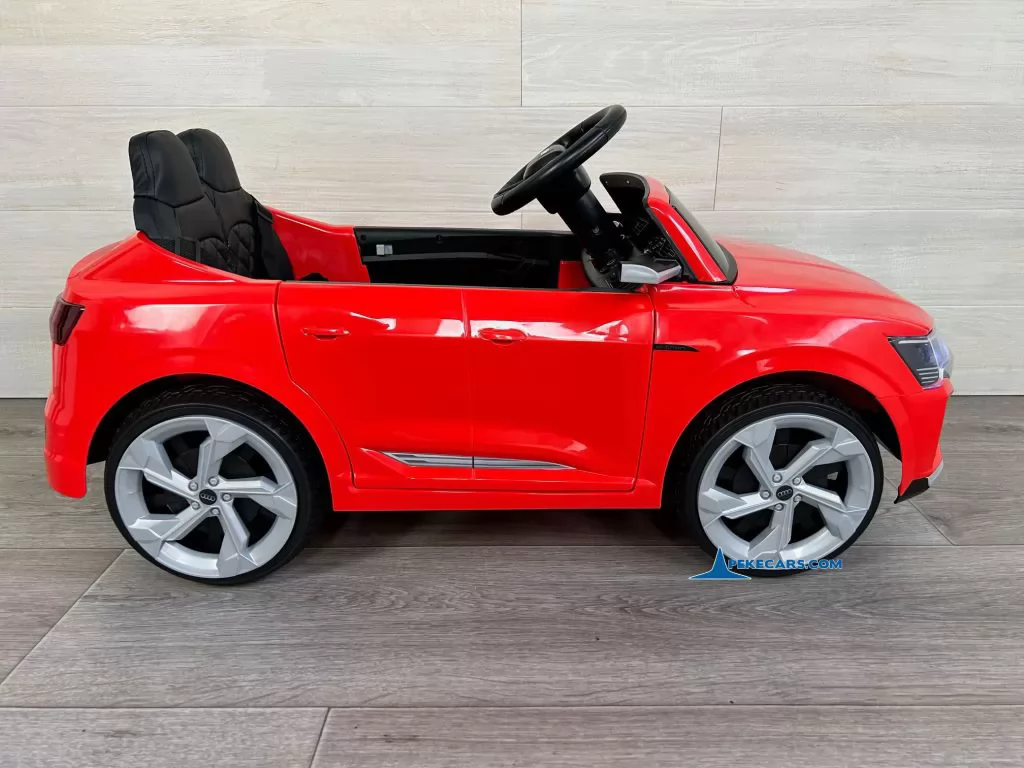 Audi SQ8 rojo coche electrico para niños lado izquierda