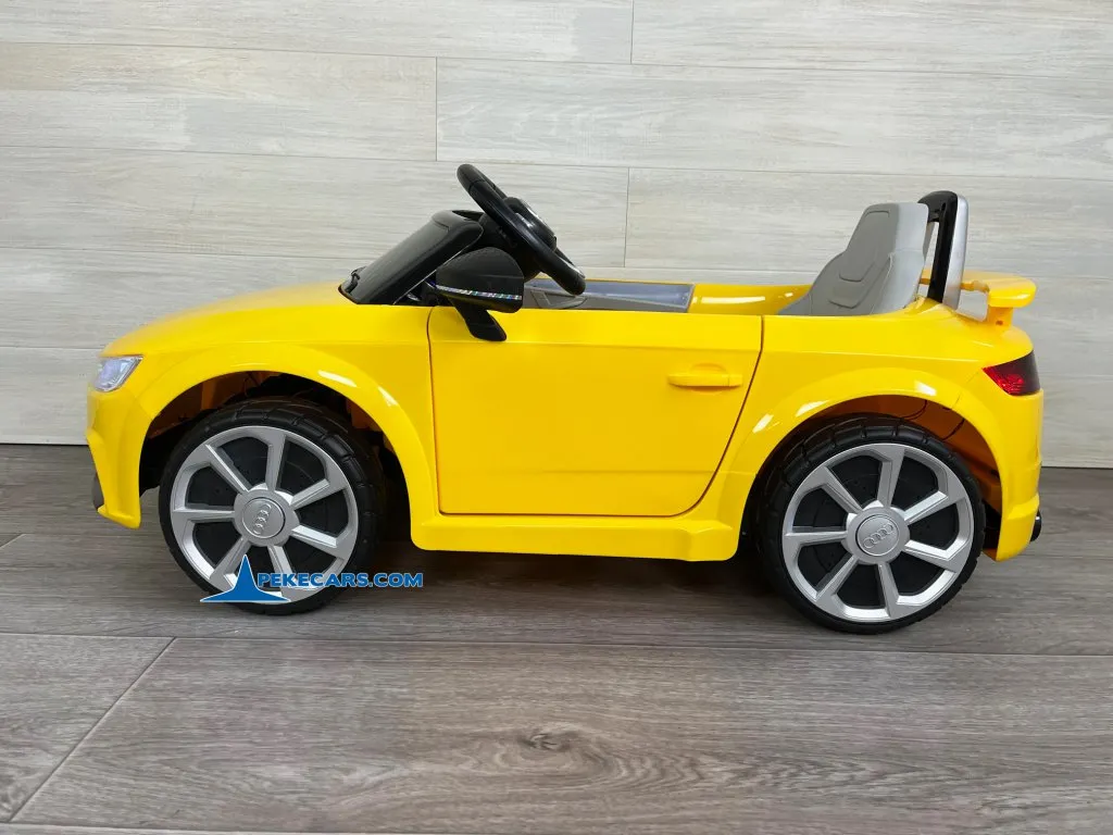 audi tt rs amarillo vista lateral