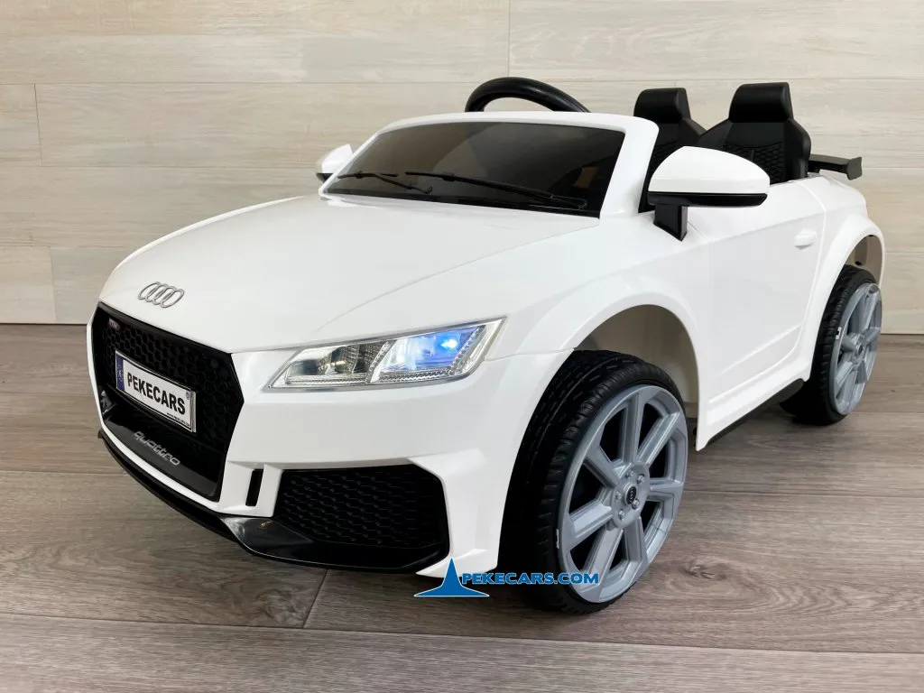 Audi TT RS Roadster 1 Plaza 12V 2.4G Blanco vista derecha