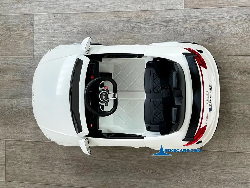Audi TT RS Roadster 1 Plaza 12V 2.4G Blanco vista arriba