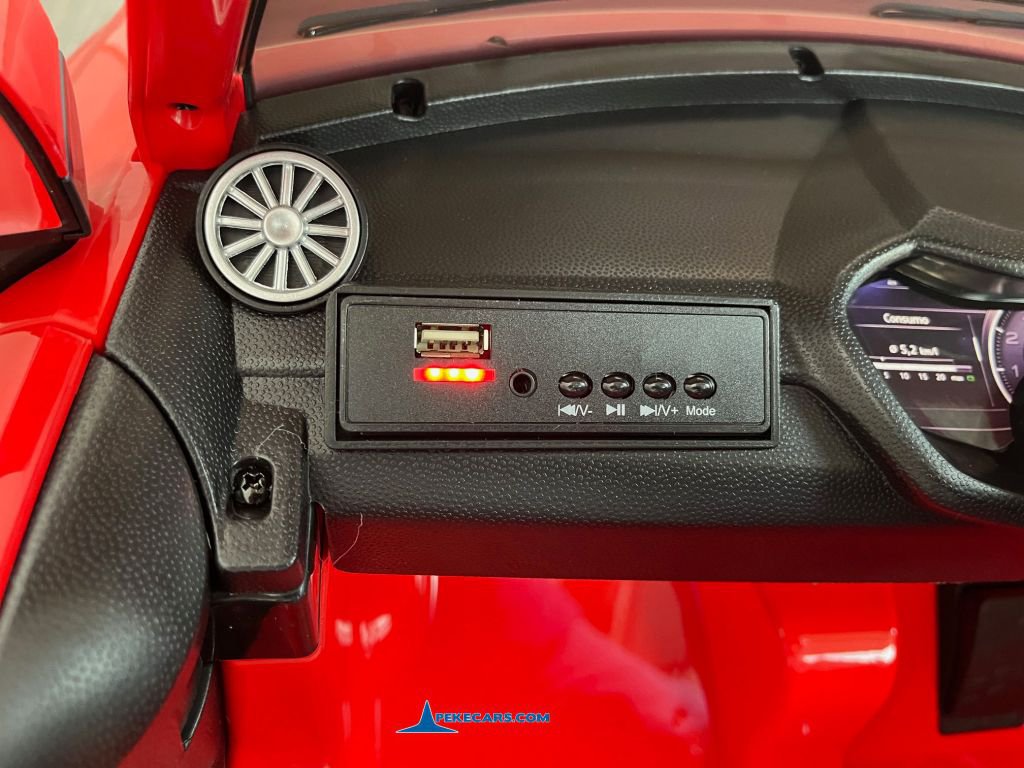 Audi TT RS Roadster 1 Plaza 12V 2.4G Rojo display