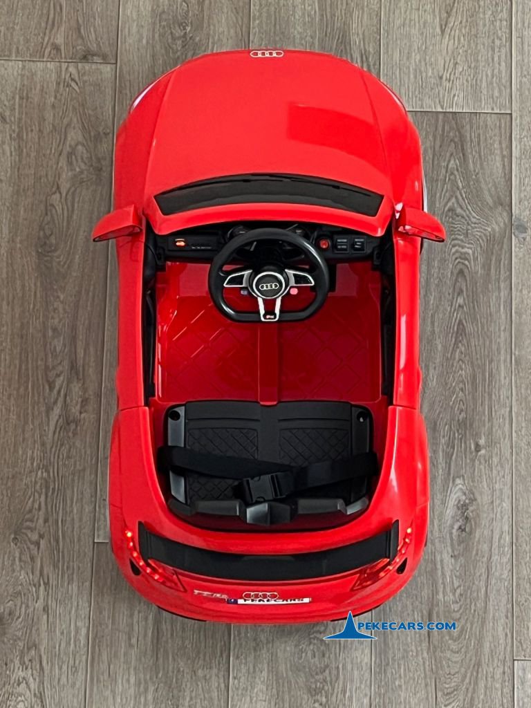 Audi TT RS Roadster 1 Plaza 12V 2.4G Rojo desde arriba