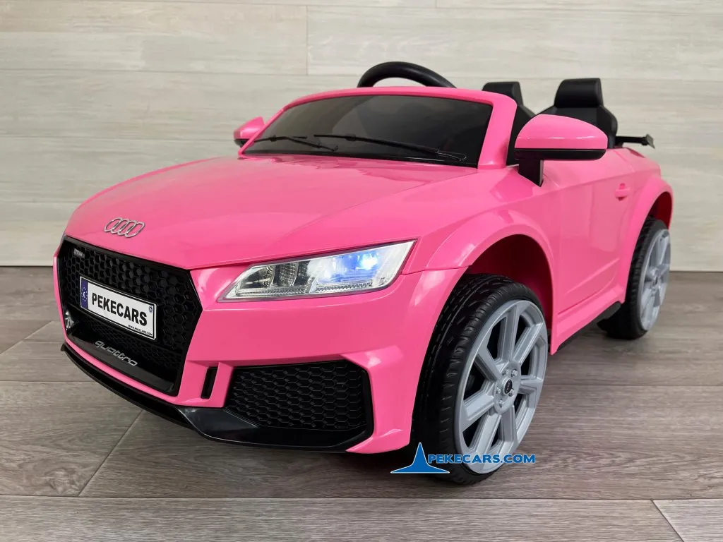 Audi TT RS Roadster 1 Plaza 12V 2.4G Rosa vista derecha