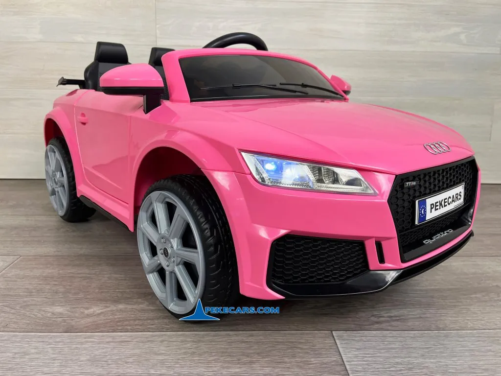Audi TT RS Roadster 1 Plaza 12V 2.4G Rosa vista izquierda