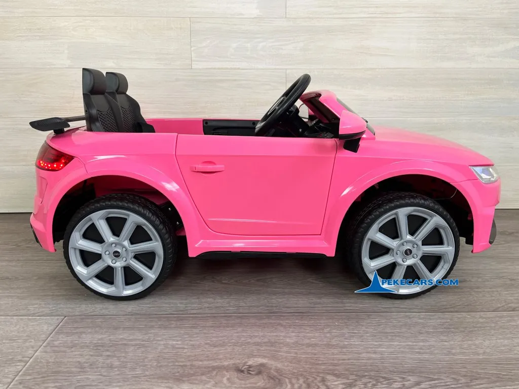 Audi TT RS Roadster 1 Plaza 12V 2.4G Rosa detalle izquierda