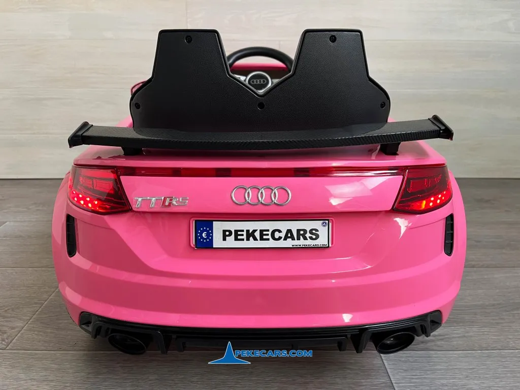 Audi TT RS Roadster 1 Plaza 12V 2.4G Rosa vista trasera