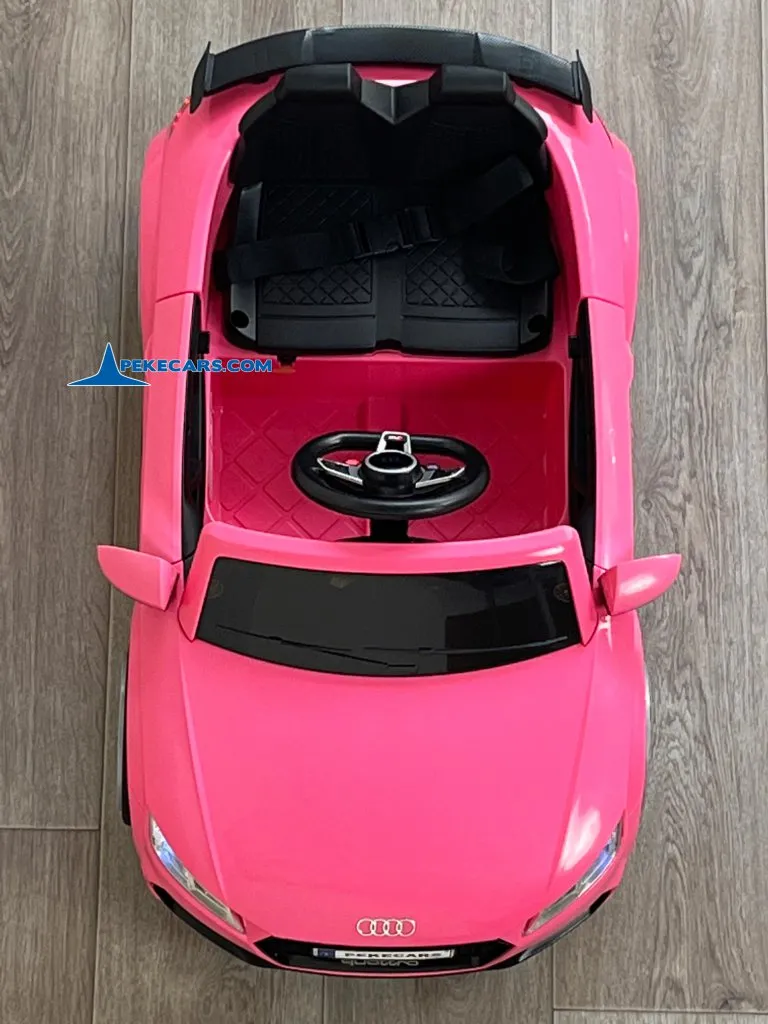 Audi TT RS Roadster 1 Plaza 12V 2.4G Rosa vista arriba