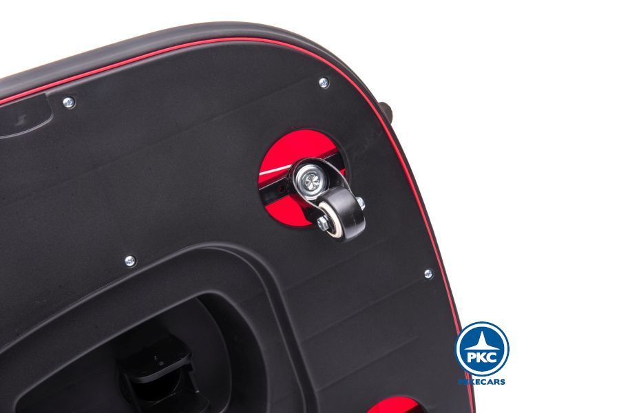 Coche de choque eléctrico racing rojo vista principal