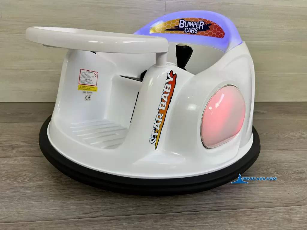 coches teledirigidos auto choque autogiro blanco