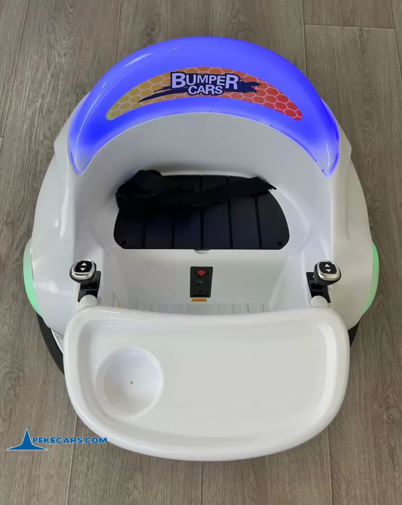 coches teledirigidos auto choque autogiro blanco