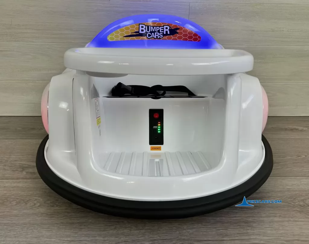 coches teledirigidos auto choque autogiro blanco