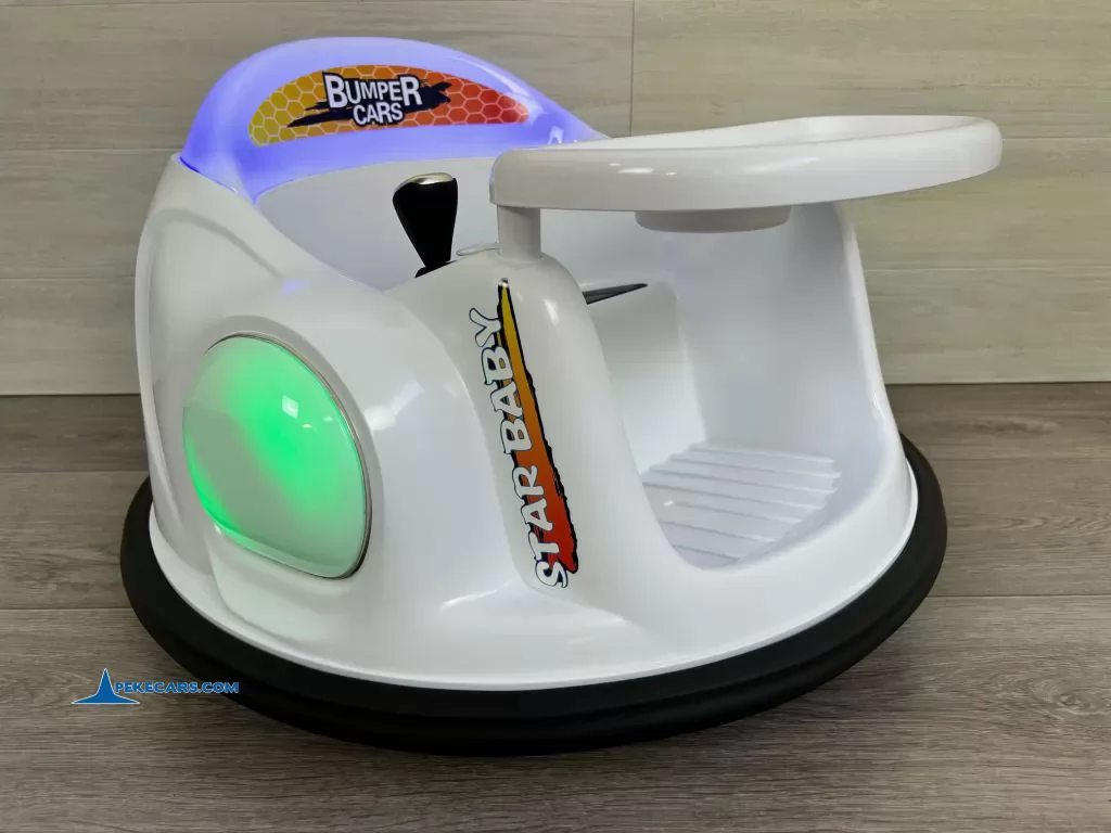 coches teledirigidos auto choque autogiro blanco