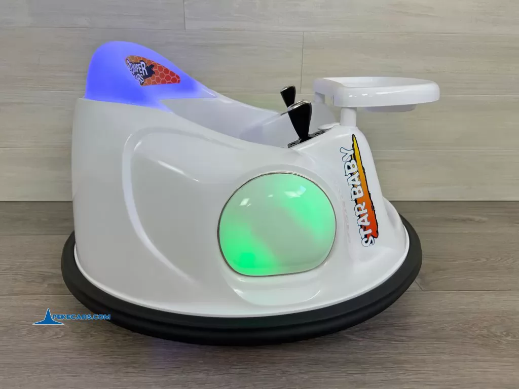 coches teledirigidos auto choque autogiro blanco