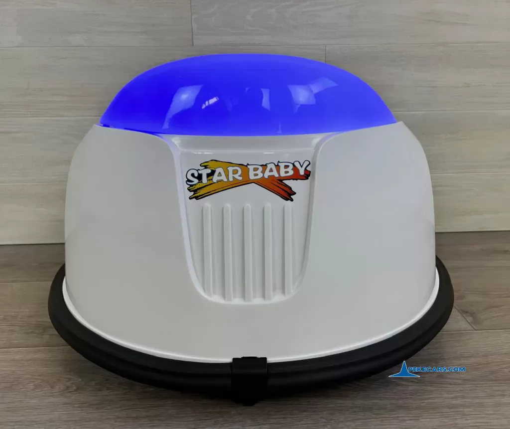 coches teledirigidos auto choque autogiro blanco