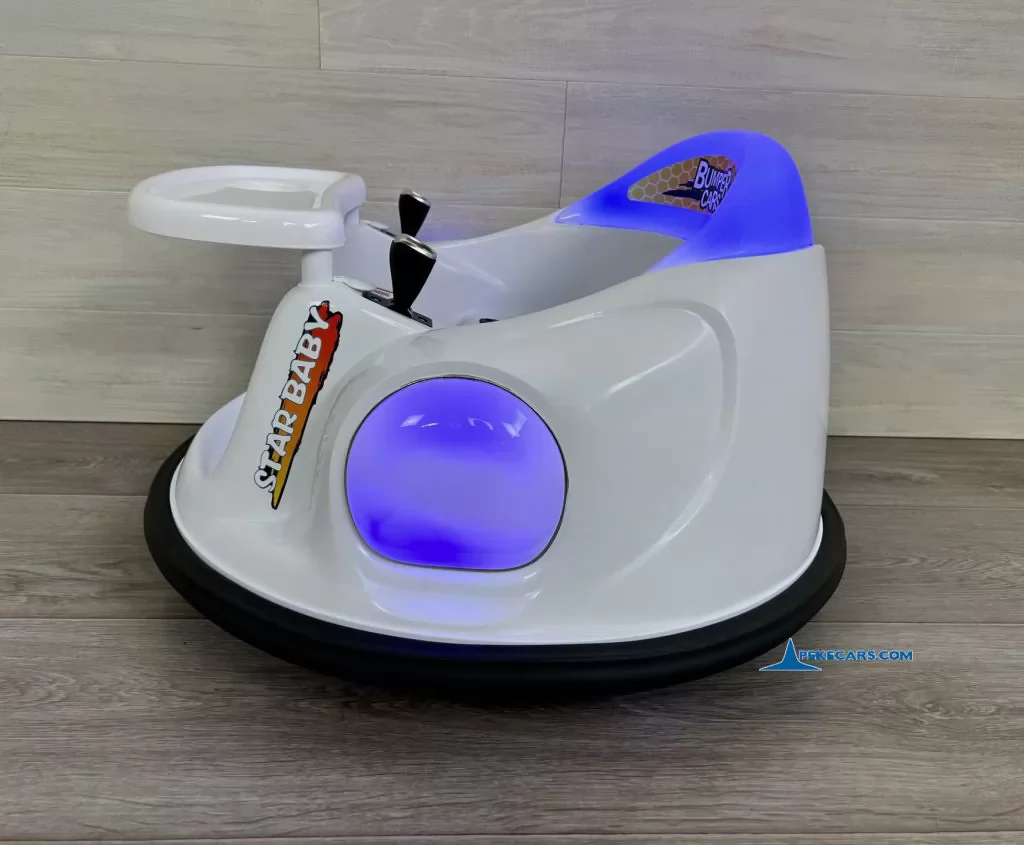 coches teledirigidos auto choque autogiro blanco