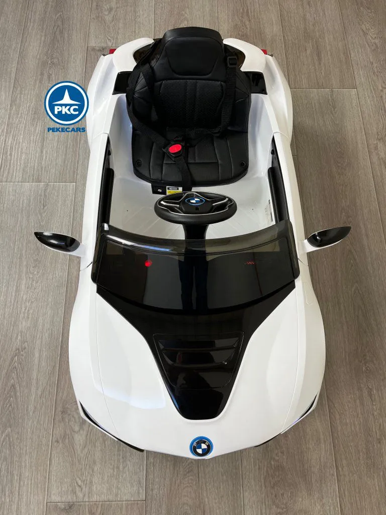 Coche eléctrico para niños BMW i8 Coupé 12V Blanco capó