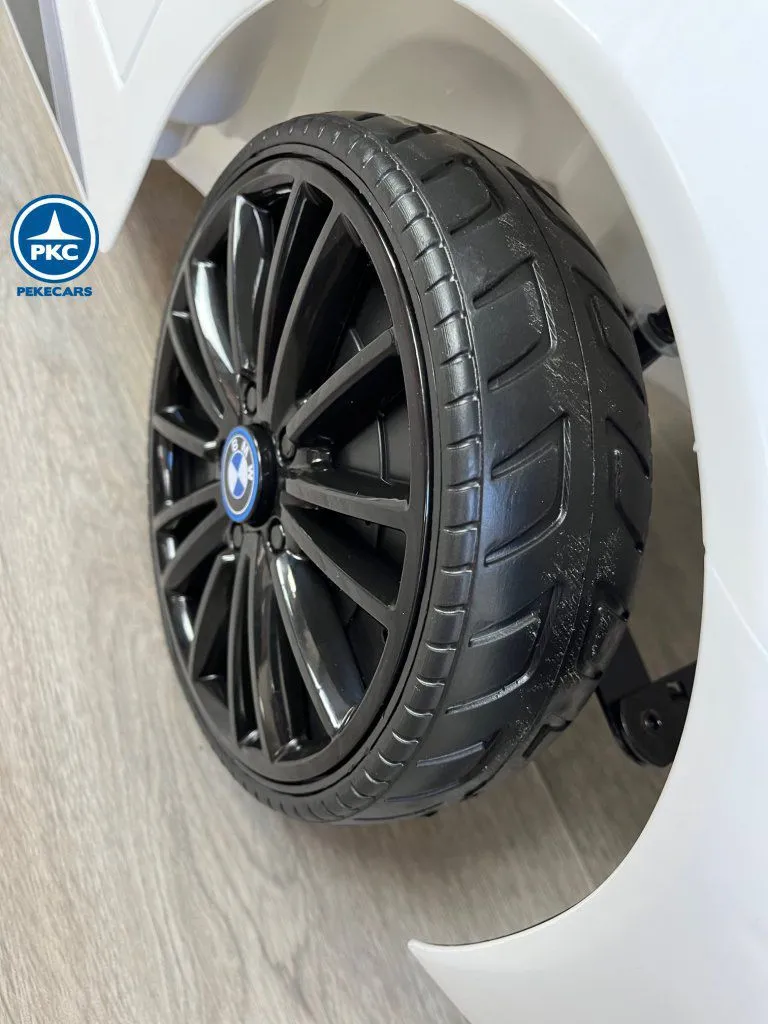 Coche eléctrico para niños BMW i8 Coupé 12V Blanco rueda