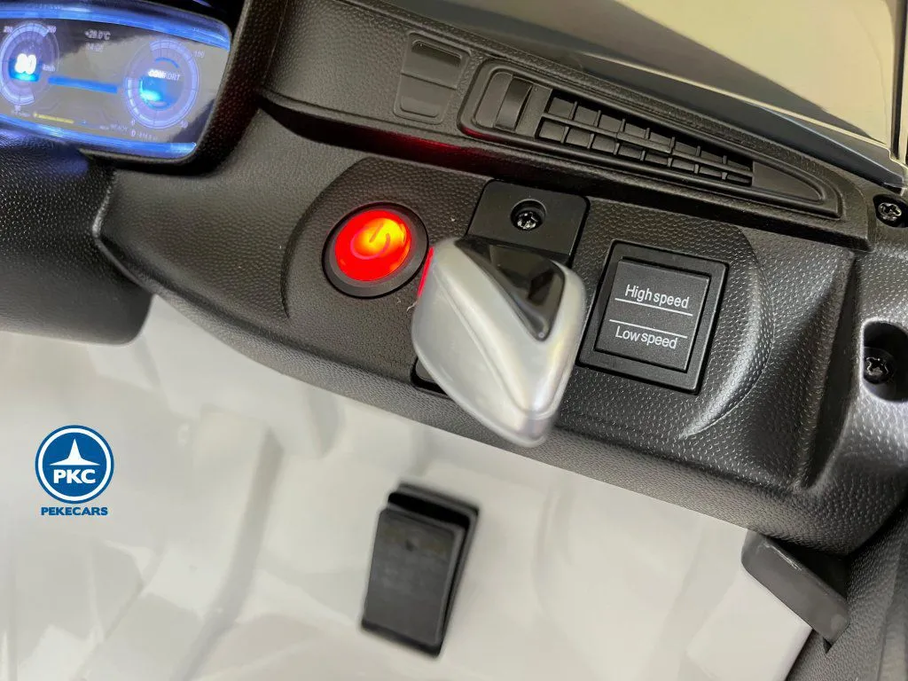 Coche eléctrico para niños BMW i8 Coupé 12V Blanco salpicadero