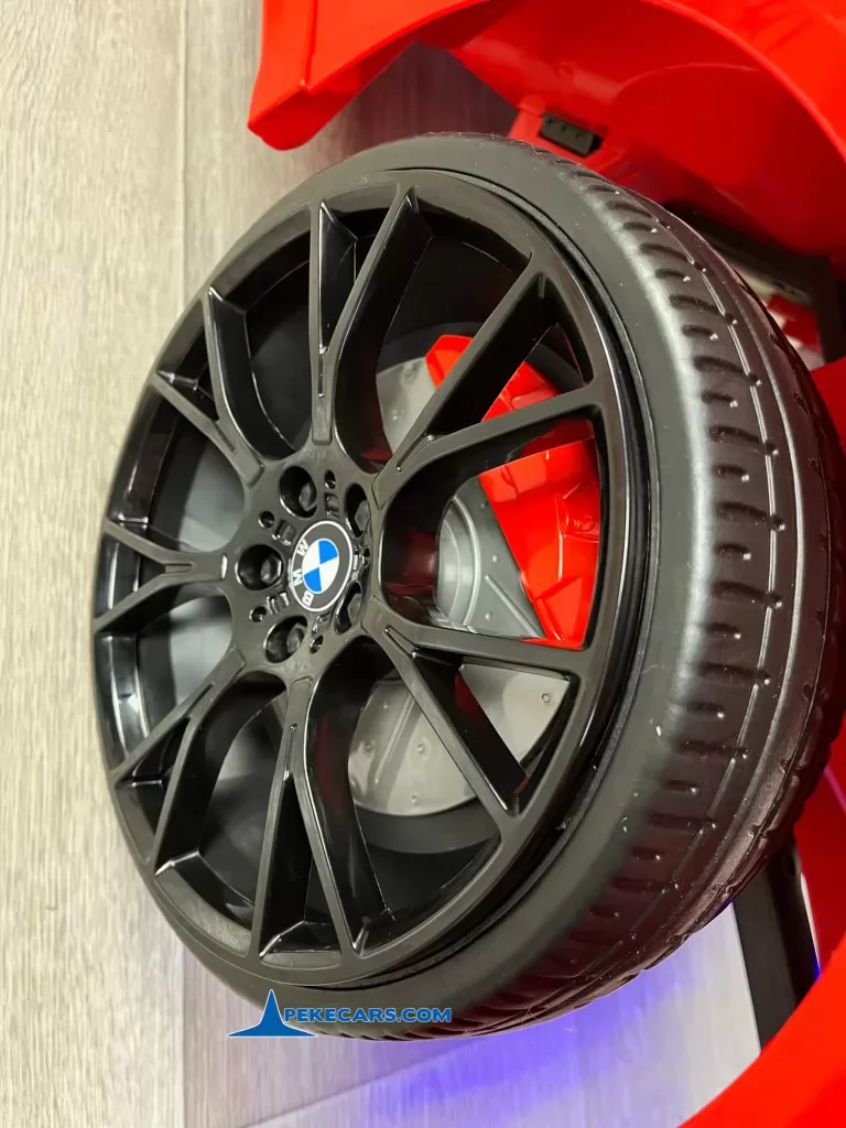 bmw m5 rojo coches para niños detalle ruedas