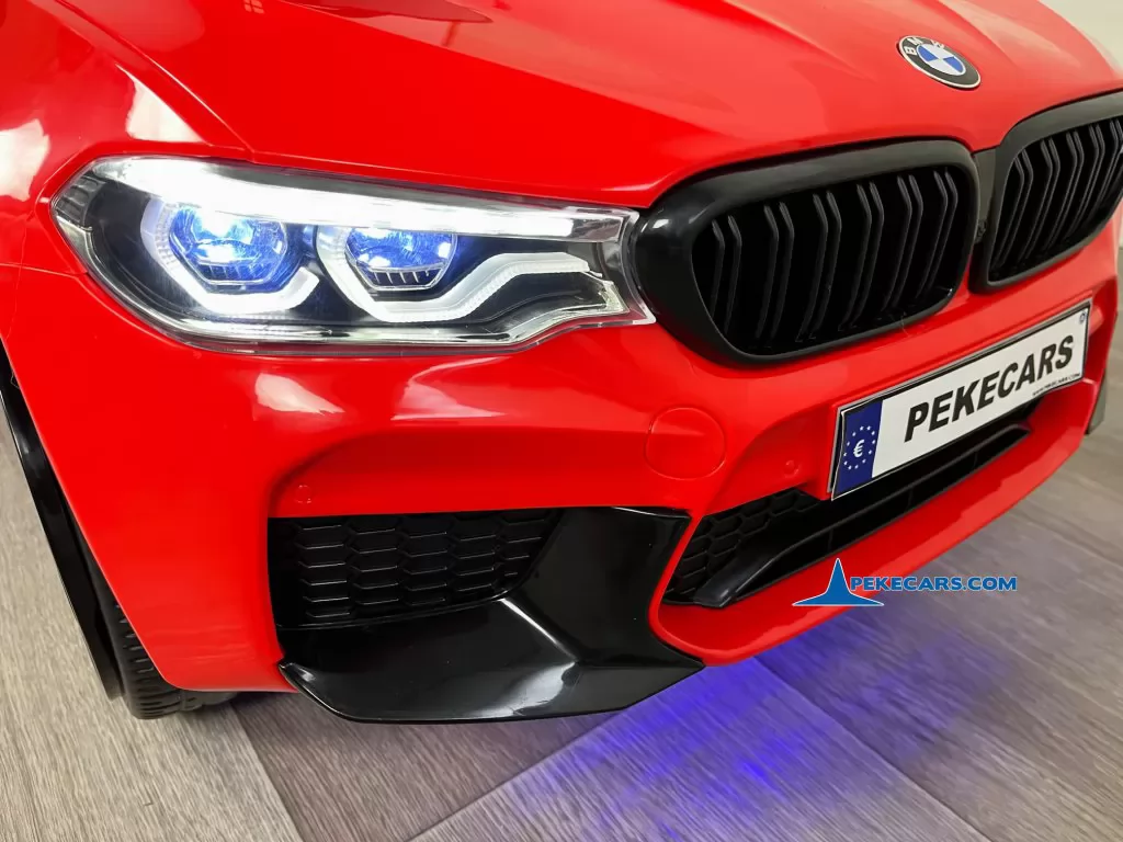bmw m5 rojo coches para niños detalle frontal luces