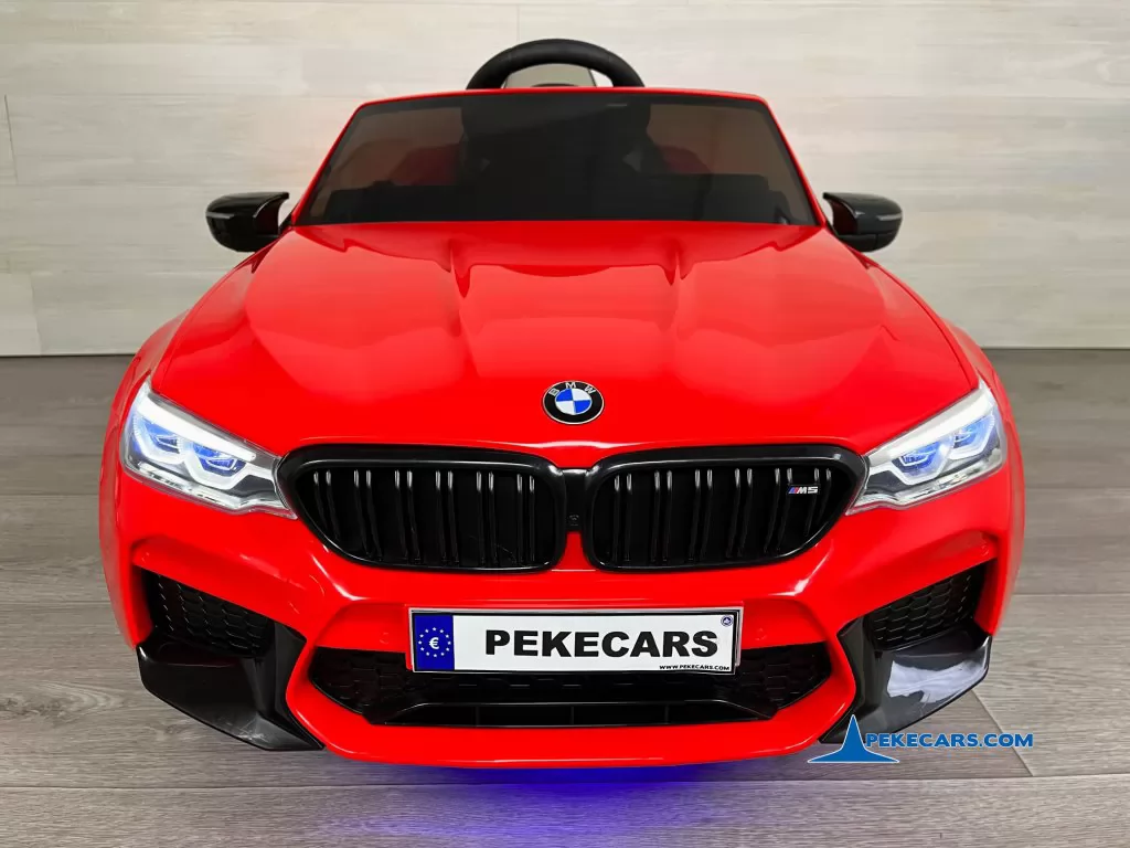 coches electricos niños bmw m5 rojo vista frente