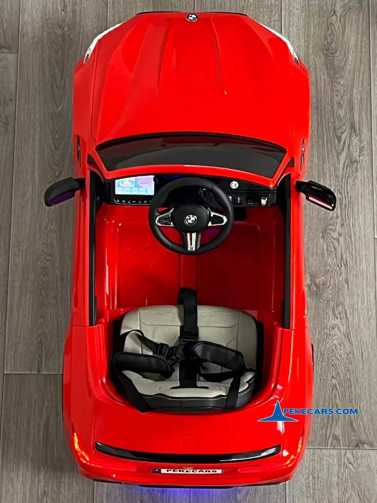 bmw m5 rojo coches electricos para niños vista cenital