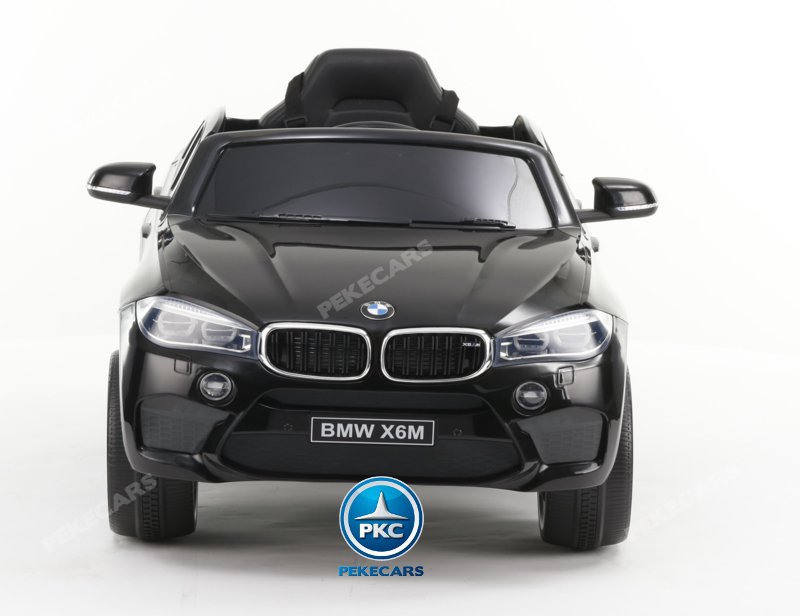 Coche electrico infantil BMW X6M Negro Metalizado vista frontal