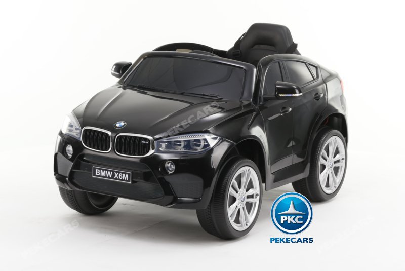 Coche electrico para niños BMW X6M Negro Metalizado luces traseras