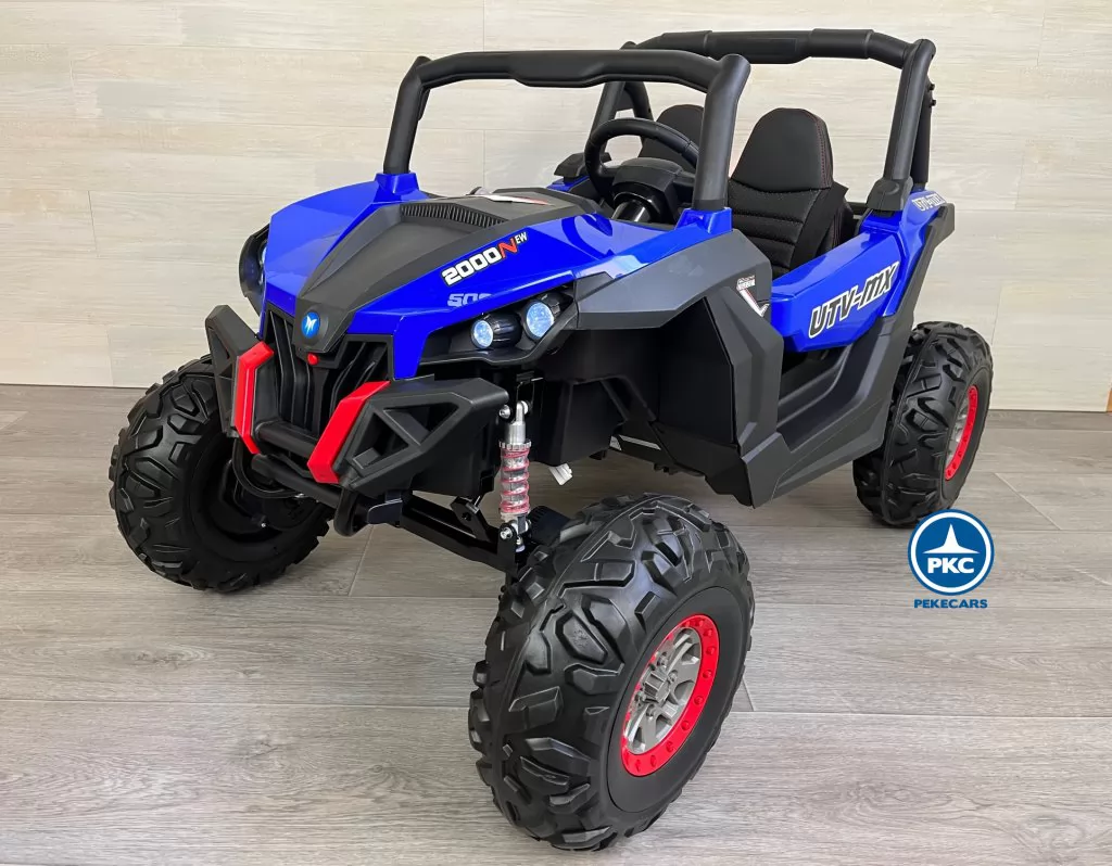 Coche electrico para niños Buggy UTV Azul vista principal