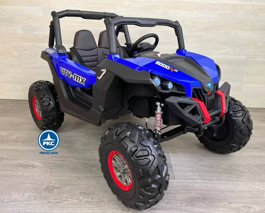 Coche electrico para niños Buggy UTV Azul para niños