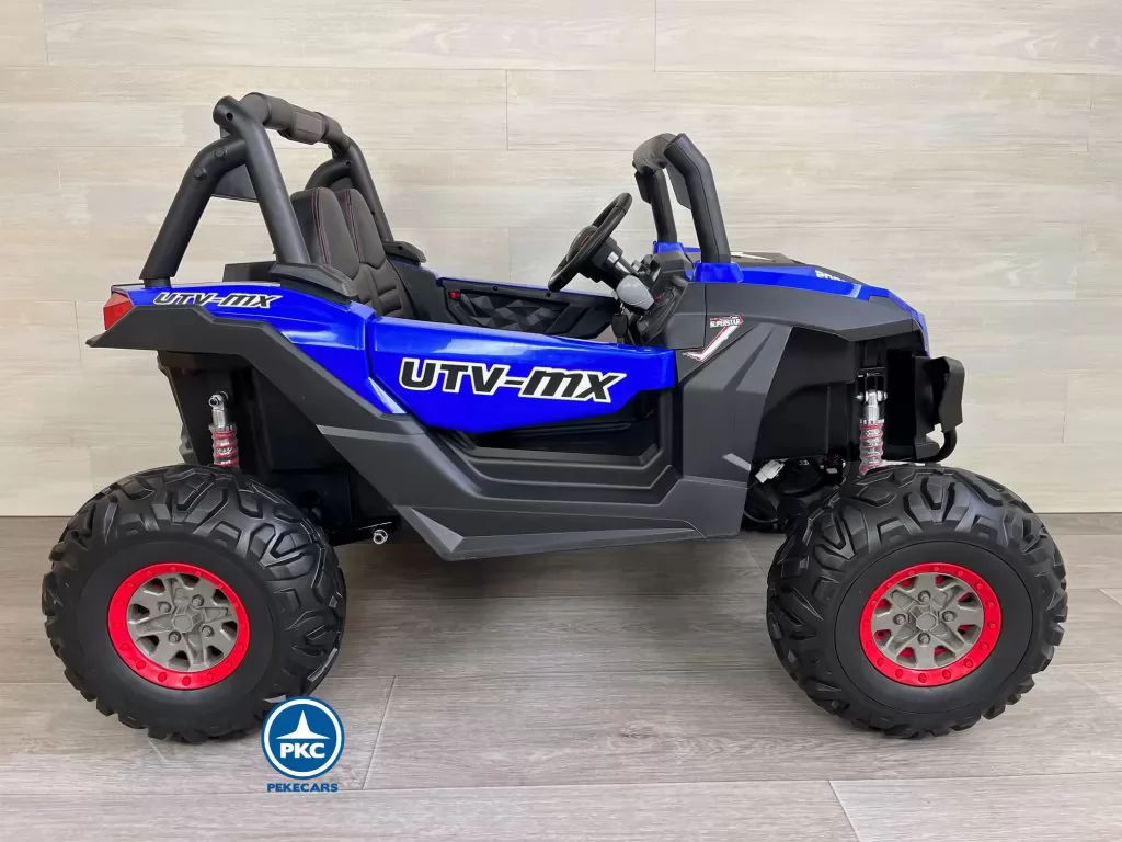 Coche electrico para niños Buggy UTV Azul a batería