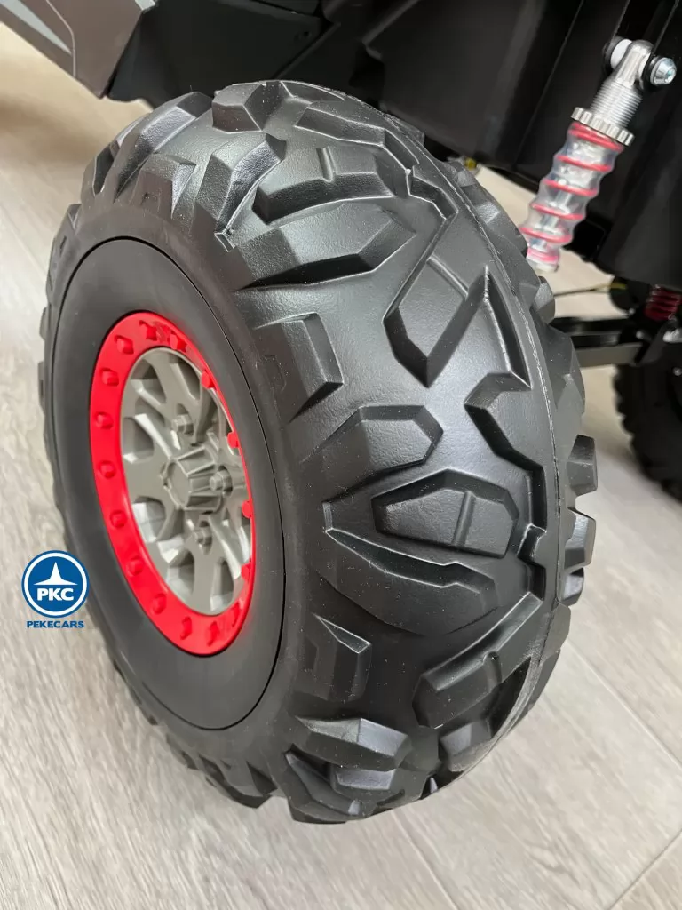 Coche electrico para niños Buggy UTV Azul rueda