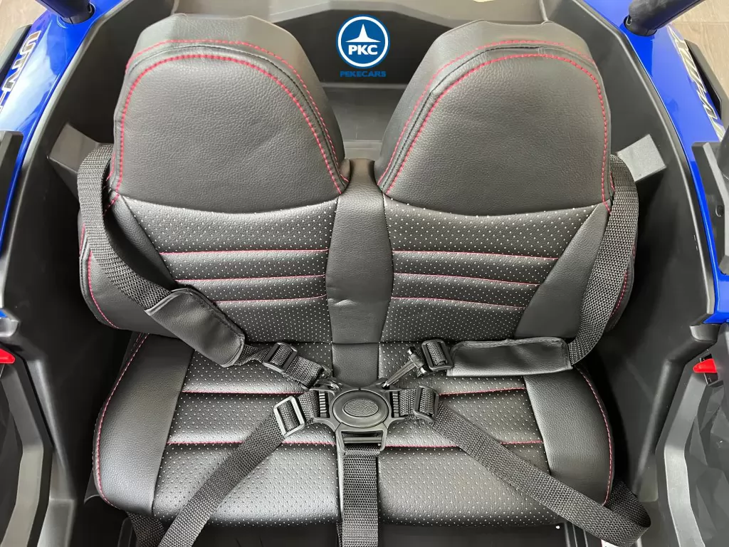 Coche electrico para niños Buggy UTV Azul asiento