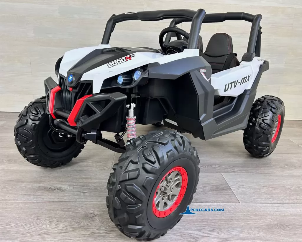 coche para niños electricos Buggy UTV 12V Blanco