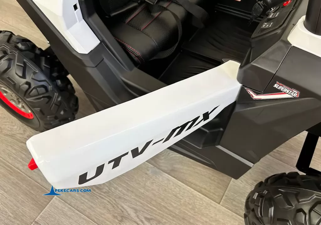 coche con mando Buggy UTV 12V Blanco apertura de puertas