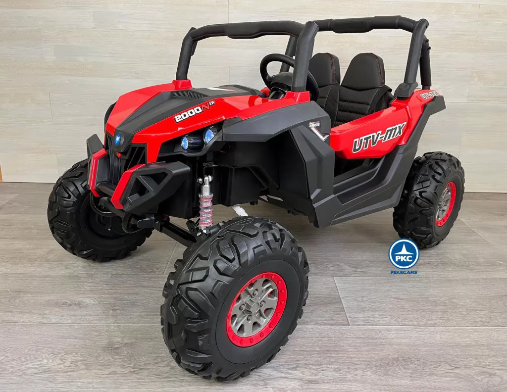 Coche electrico para niños Buggy UTV Rojo vista principal